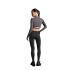 Nike X Skims Women's High-Waisted Footsie Grip Leggings Obsidian