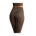 Nike X Skims Matte Women's High-Waisted V-Panel Straight Leggings DARK SEPIA