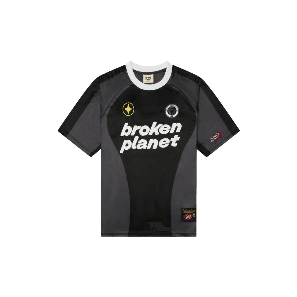 Broken Planet Football JerseyBlack/Grey
