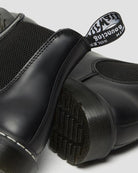 Dr Martens White Stitch Smooth Leather Chelsea Boots - Black