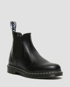 Dr Martens White Stitch Smooth Leather Chelsea Boots - Black