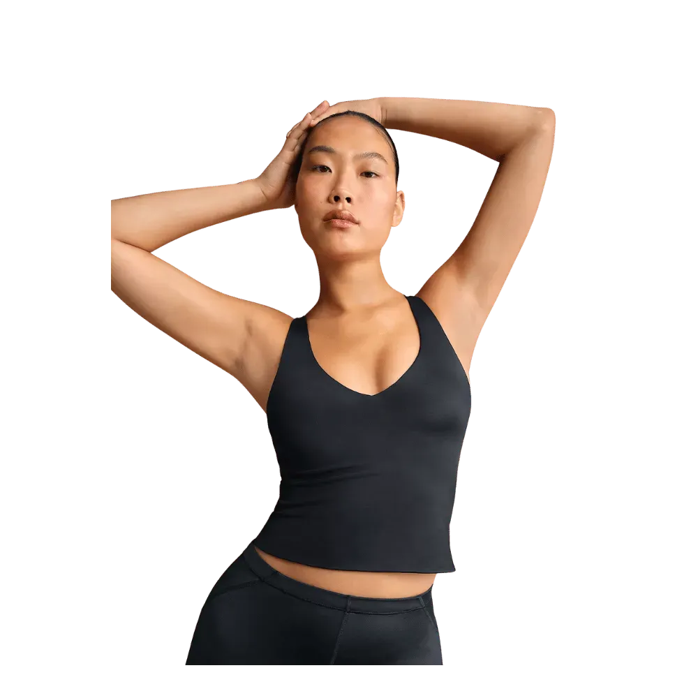 Nike X Skims Shine Women's V-Neck Tank Top Obsidian
