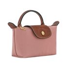Longchamp Le Pliage Original Pouch with handle Pink Tea - Recycled canvas