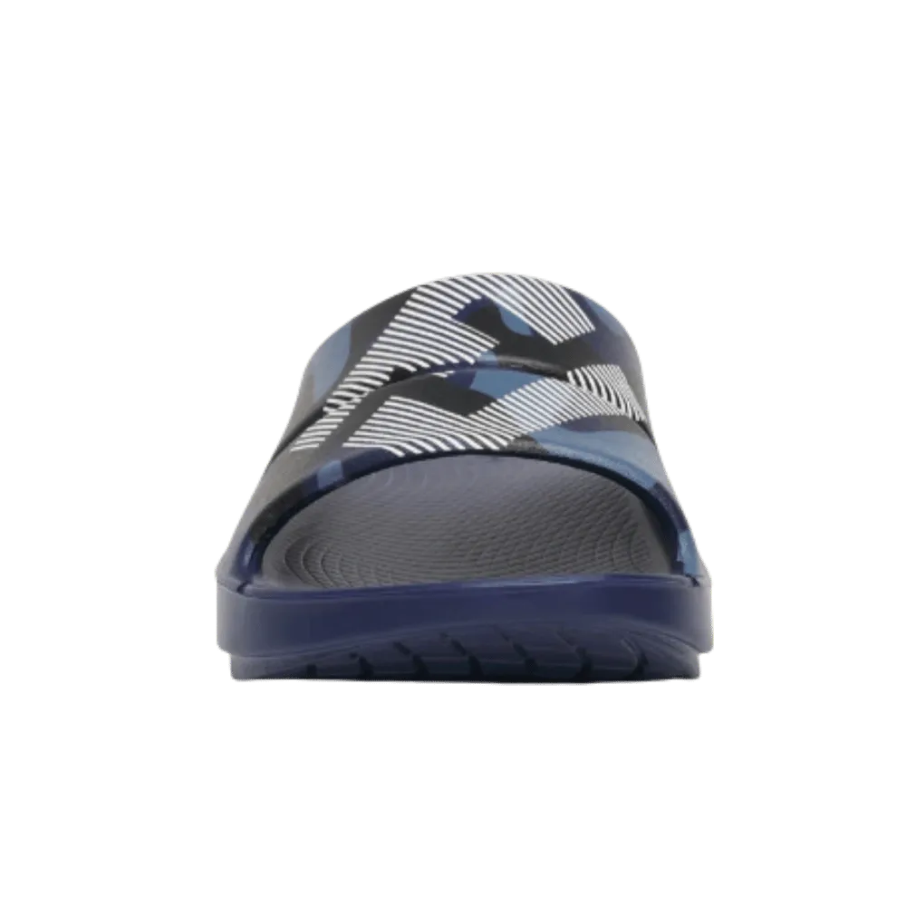 Oofos FJ X OOFOS Men's OOahh Sport Slide Sandal - Navy Camo