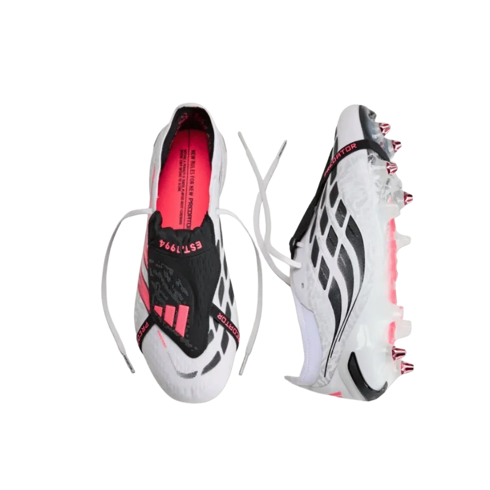 Adidas Predator Elite Fold-Over Tongue Soft Ground Soccer Cleats Cloud White