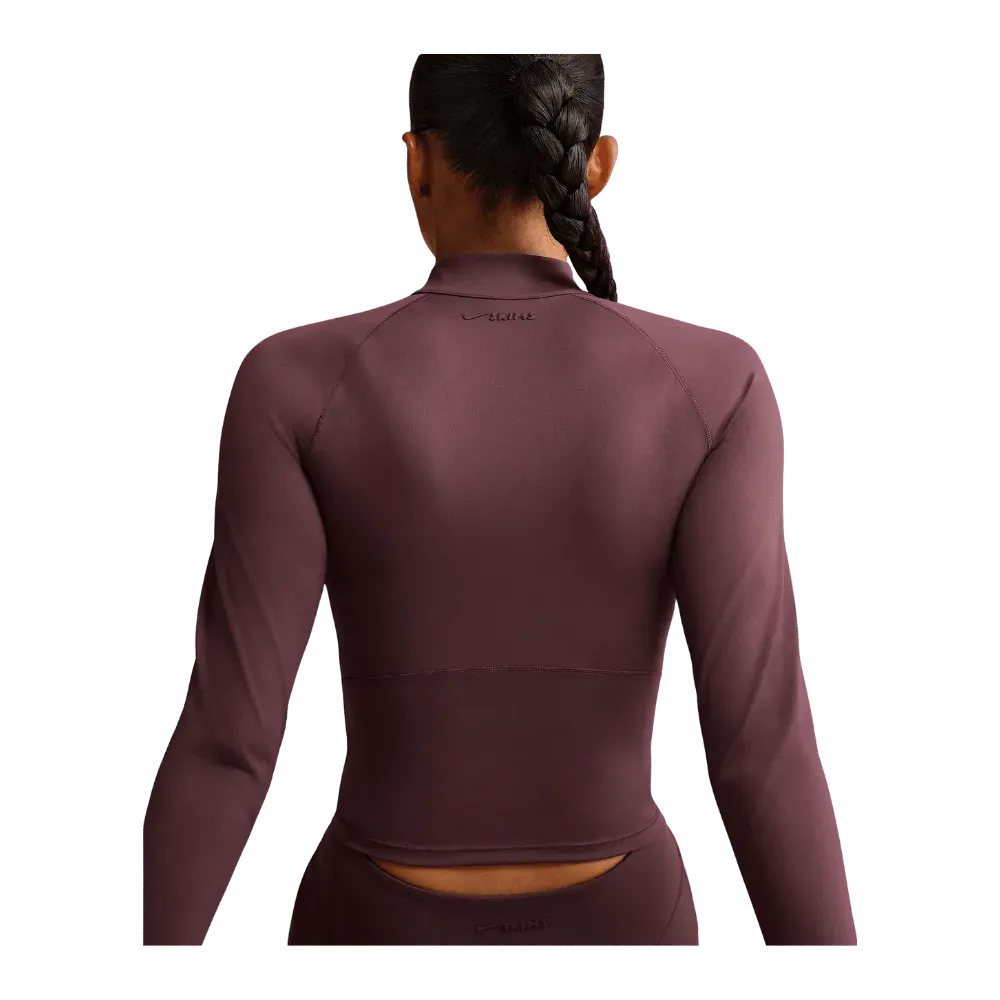 Nike X Skims Matte Women's Mock-Neck Full-Zip Jacket CURRANT