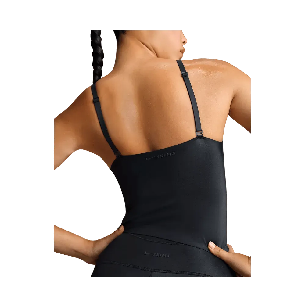 Nike X Skims Shine Women's V-Neck Tank Top Obsidian