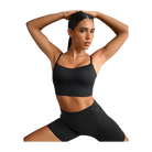 Nike X Skims Matte Women's Cami Longline Bra Obsidian