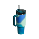Stanley Quencher H2.0 FlowState Tumbler Coastal Teal Motion