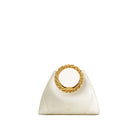 JW PEI Amiya Leaf Handle Sculpture Bag - White