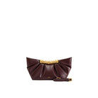 JW PEI Leia Pleated Clutch - Deep Burgundy