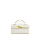 JW PEI Keyla Weave Texture Top Handle Bag - White