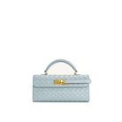 JW PEI Keyla Weave Texture Top Handle Bag - Blue