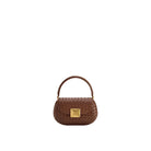 JW PEI Zuri Hand Woven Round Top Handle Bag - Brown