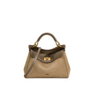 JW PEI Lucia Classic Faux Suede Top Handle Bag - Taupe