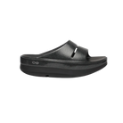 Oofos OOmega OOahh Stacked Sandal - Black Sparkle
