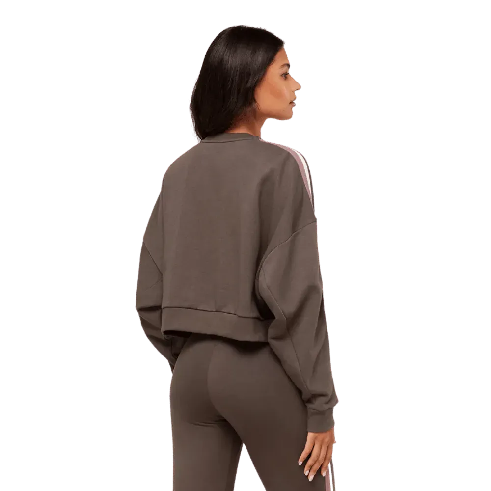 Gymshark Piping Midi Crew Neck Walnut Brown/Chestnut Pink/Soft White