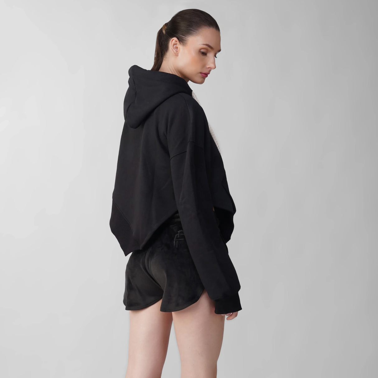 FL Cotton Fleece Asymmetric Hoodie