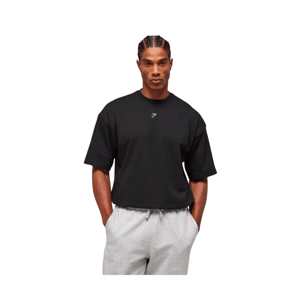 Gymshark Lifting Club Flex T-Shirt Oversized Fit Black