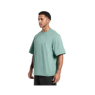 Gymshark Rest Day Essentials Boxy T-Shirt Oversized Fit Celeste Blue