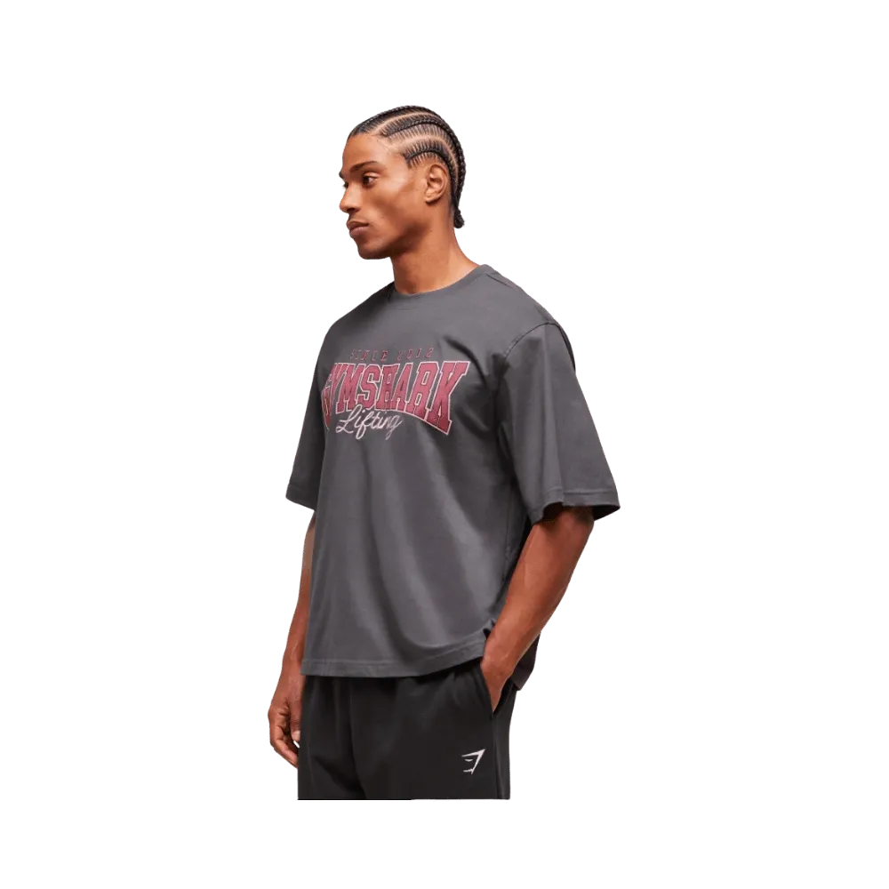 Gymshark Lifting Essentials T-Shirt Oversized Fit Onyx Grey
