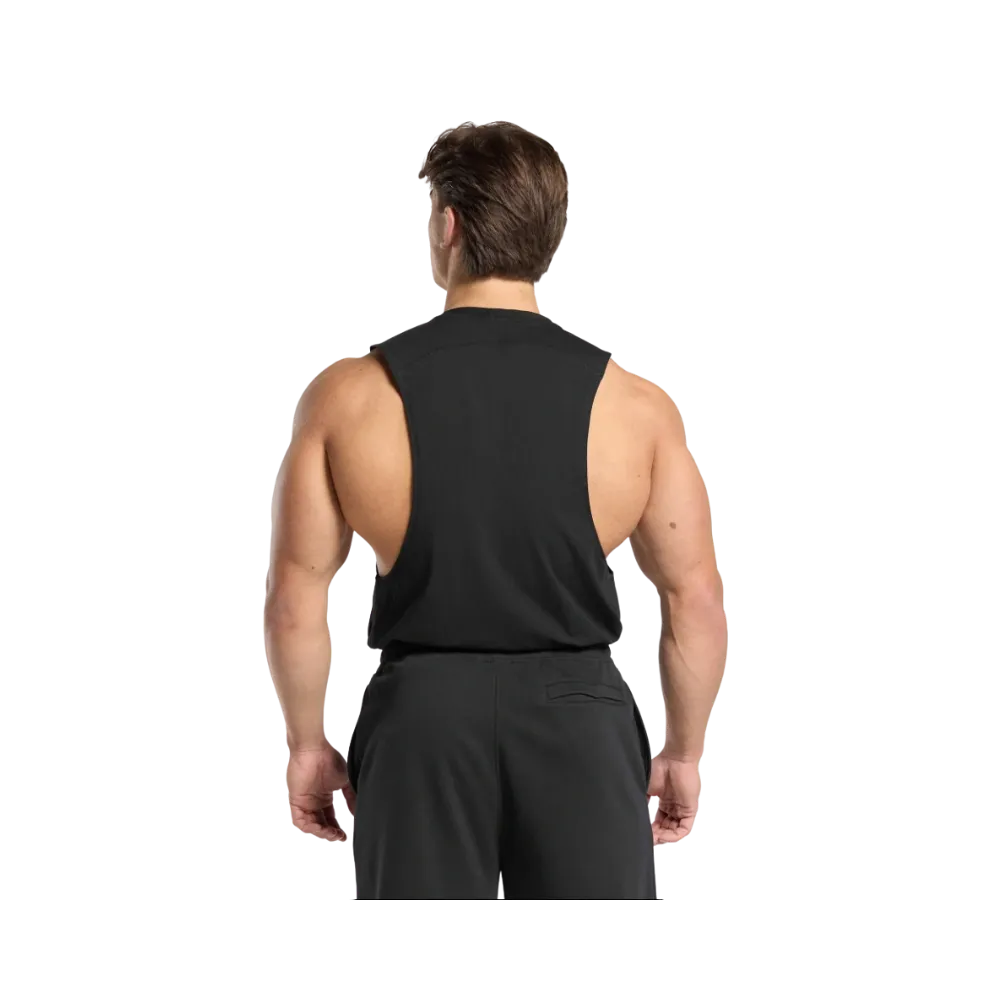 Gymshark Prime Drop Arm Tank Slim Fit Black/Vivid Red