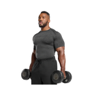 Gymshark Tectonic Seamless T Shirt Muscle Fit Asphalt Grey