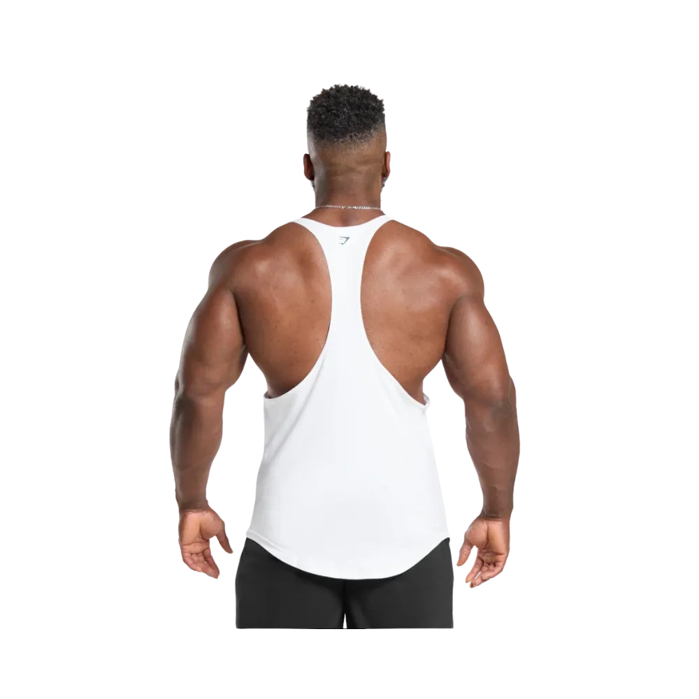 Gymshark Heavy Duty Stringer Slim Fit White
