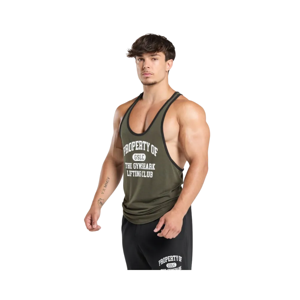 Gymshark Property Of Stringer Slim Fit Weighted Green