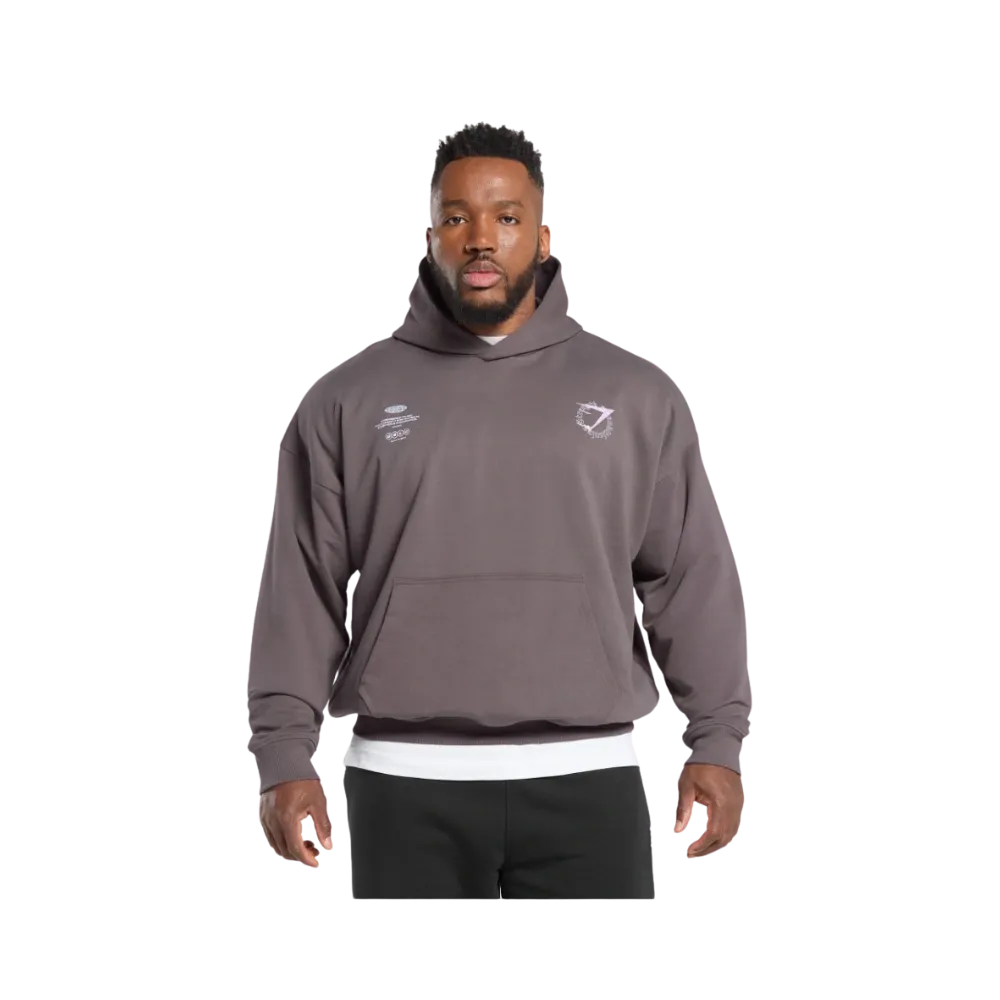 Gymshark Strength + Conditioning Hoodie Oversized Fit Brushed Purple
