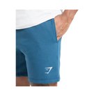Gymshark Crest 7" Shorts Slim Fit Success Blue
