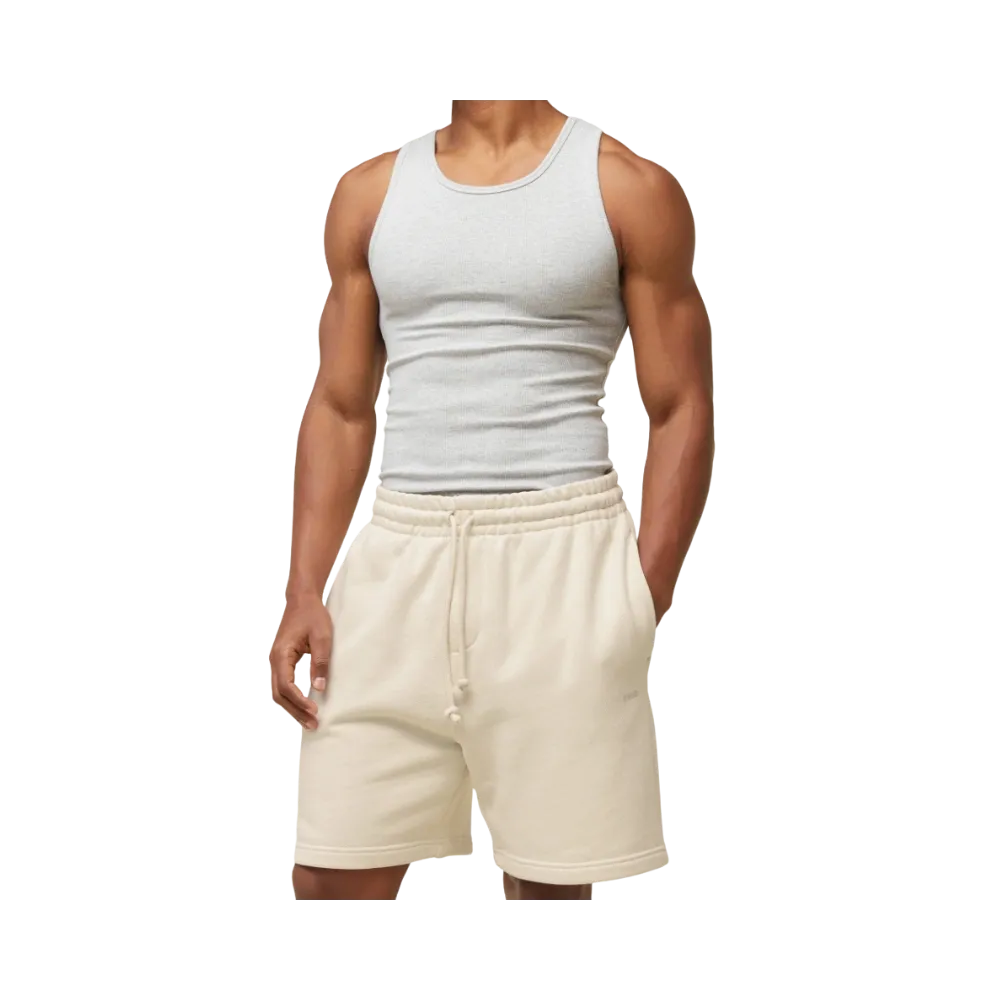 Gymshark Everywear Sweat Shorts Regular Fit Oat White