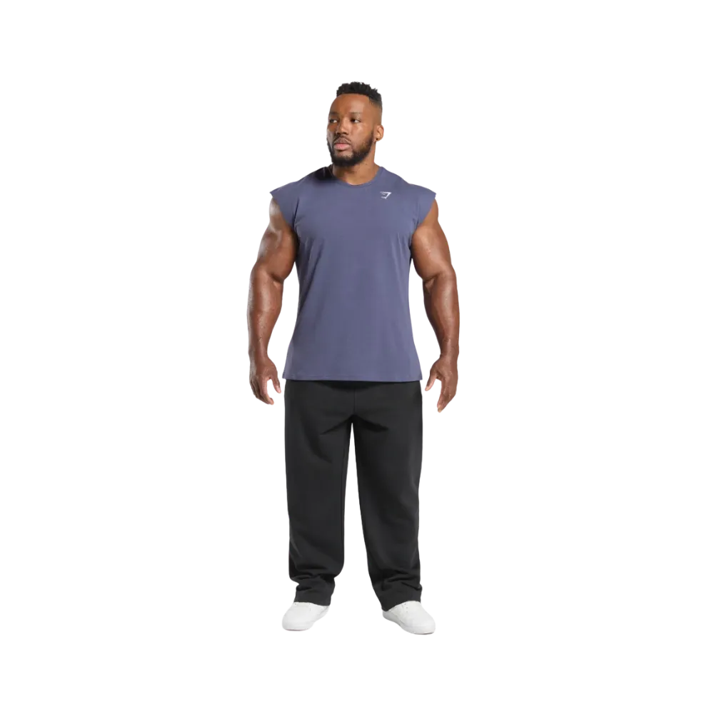 Gymshark Critical Cut Off Tank Slim Fit Weighted Purple