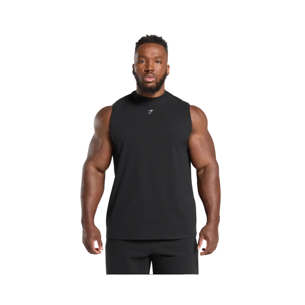 Gymshark Heavy Duty Tank Oversized Fit Black