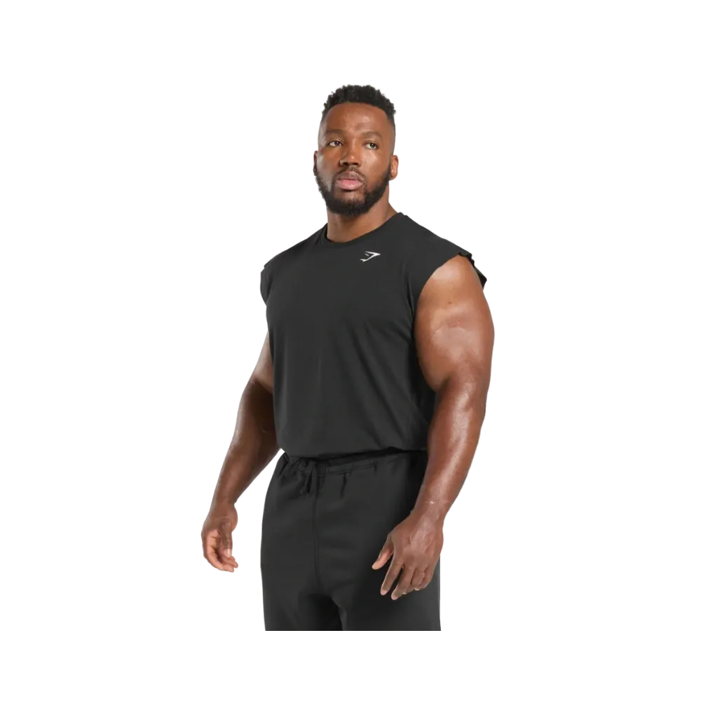 Gymshark Critical Cut Off Tank Slim Fit Black