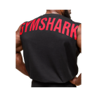 Gymshark Power Cut Off Tank Oversized Fit Black/Conditioning Red