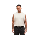 Gymshark Power Cut Off Tank Oversized Fit Oat White