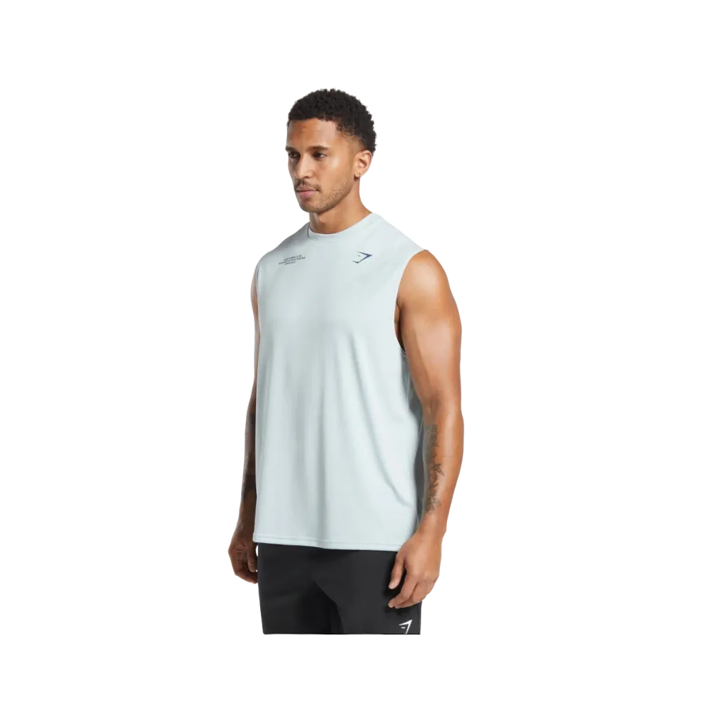 Gymshark Conditioning Club Tank Oversized Fit Cool Blue