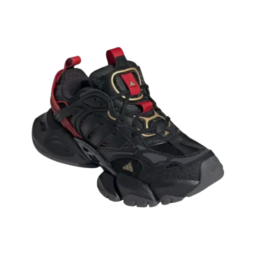 Adidas XLG Runner Deluxe Black Gold Metallic Red