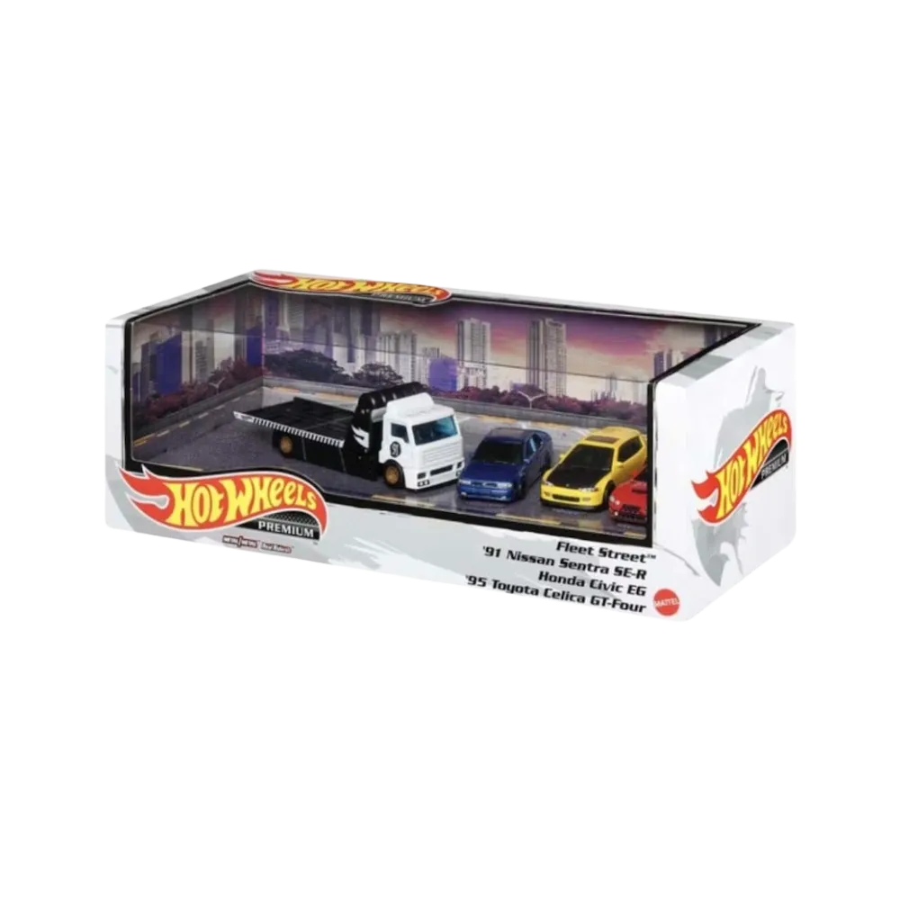 Hot Wheels Premium Display Diecast Collection 4-Pack 1:64