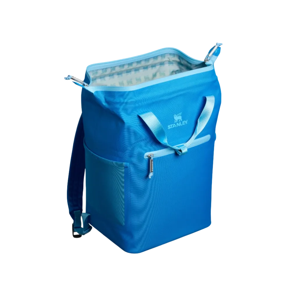 Stanley All Day Madeleine Mini Cooler Backpack 20 Can 14 QT 13.2 L Azure