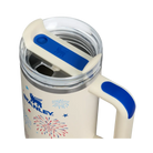 Stanley Quencher H2 0 Flowstate Tumbler Cream Royal Fireworks 30 OZ