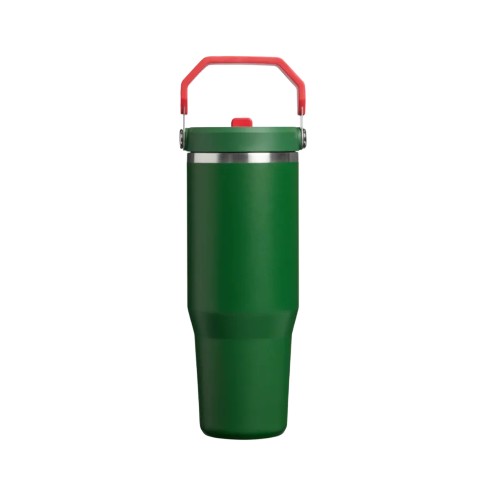 Stanley Country Collection Iceflow Tumbler Team Dark Green Red 30 OZ
