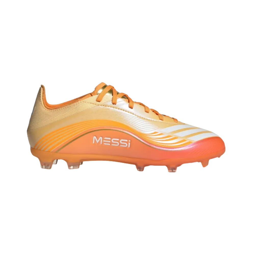 Adidas F50 Messi League Firm Multi Ground Soccer Cleats Kids Pure Tangerine