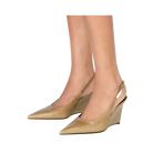 Tory Burch Gigi Slingback Wedge Burnt Honey