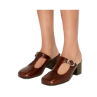 Tory Burch Violet T-Strap Heeled Mule Negroni