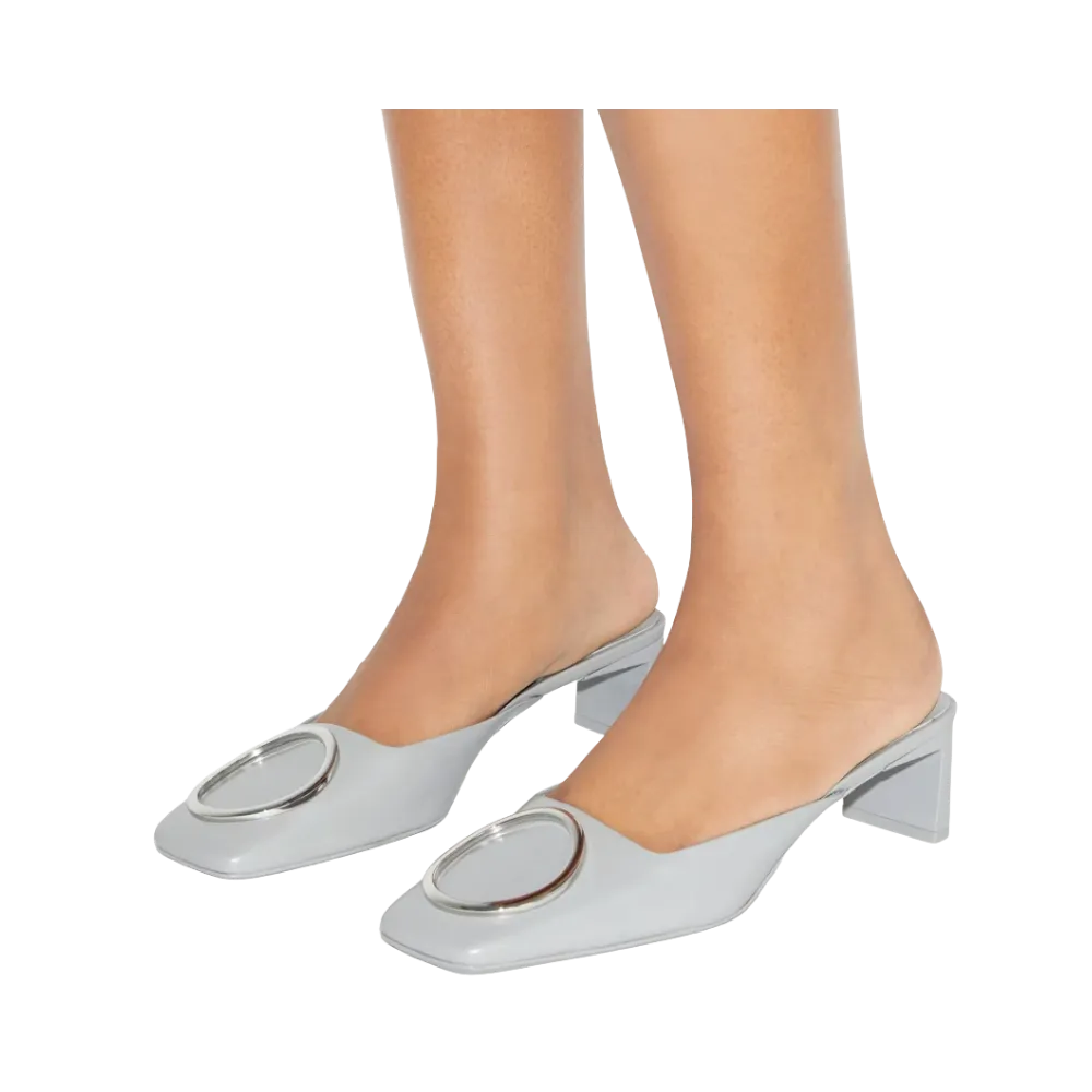 Tory Burch Ring Heeled Mule Loutre Gray