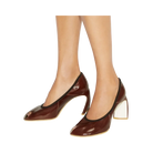 Tory Burch Peep-Toe Pump Russet brown