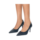 Tory Burch Double T Buckle Pump New Navy