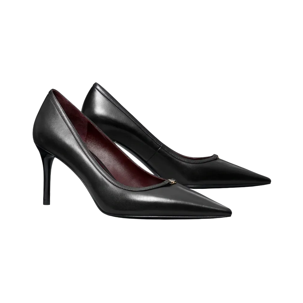Tory Burch Double T Buckle Pump Perfect Black